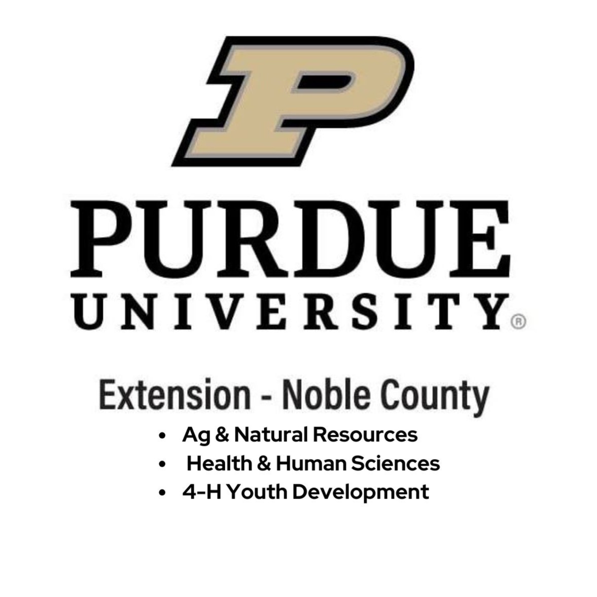 Purdue Extension Noble County logo